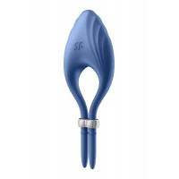 Регулируемое эррекционное кольцо с вибрацией Satisfyer Duelist, синий Регулируемое эррекционное кольцо с вибрацией Satisfyer Duelist, синий