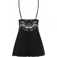Бебидолл Obsessive 810-BAB-1 babydoll & thong black S/M