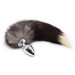 F61280 Анальная пробка с хвостом Енот, Raccoon Tail M