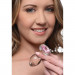 Анальная пробка со стразом Pink Gem Glass Anal Plug With Gem стеклянная, Medium