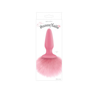 Анальная пробка с мягким пушистым хвостом кролика розовая BUNNY TAILS PINK Анальная пробка с мягким пушистым хвостом кролика розовая BUNNY TAILS PINK
