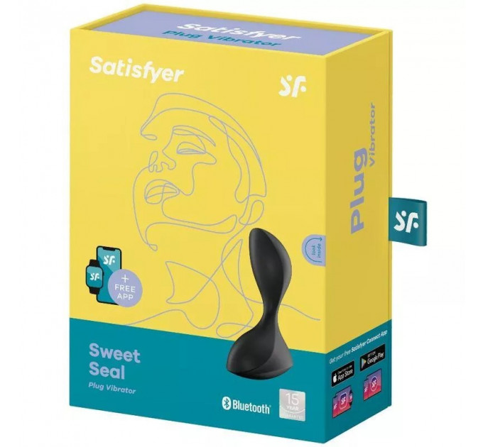 Анальна смарт пробка Satisfyer Sweet Seal із вібрацією чорна