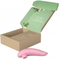 Бесконтактный клиторальный стимулятор Womanizer Premium ECO из био материалов, PINK