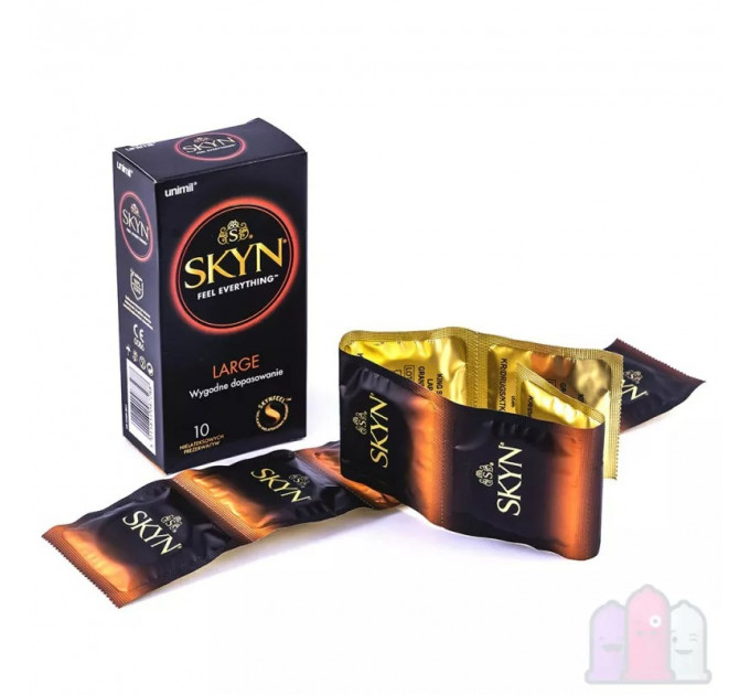 БЕЗЛАТЕКСНЫЕ ПРЕЗЕРВАТИВЫ БОЛЬШОГО РАЗМЕРА SKYN LARGE (цена за 5 шт)