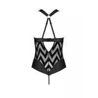 Боди с графическим узором HIMA BODY black S/M - Passion