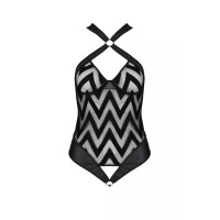 Боди с графическим узором HIMA BODY black S/M - Passion