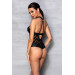 Боди с графическим узором HIMA BODY black S/M - Passion