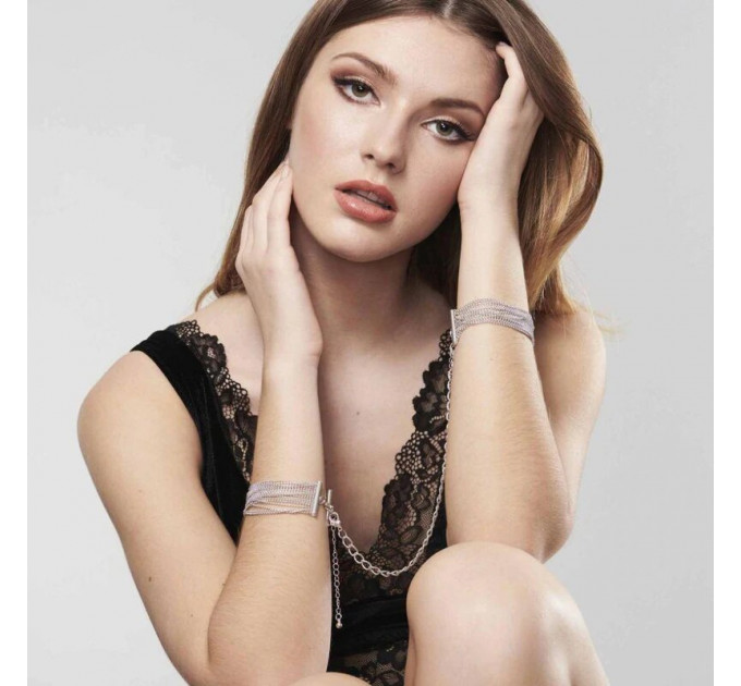 Браслеты-наручники MAGNIFIQUE Bijoux Indiscrets, серебристые