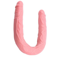 Двусторонний реалистичный фаллоимитатор Chisa HI BASIC, телесный