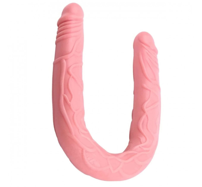 Двусторонний реалистичный фаллоимитатор Chisa HI BASIC, телесный