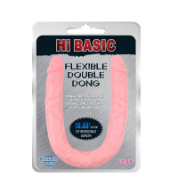 Двусторонний реалистичный фаллоимитатор Chisa HI BASIC, телесный