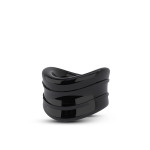 Эрекционная насадка Stay Hard Beef Ball Stretcher Snug черная, 3.8 см