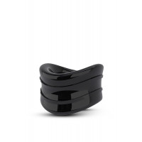 Ерекційна насадка Blush Stay Hard Beef Ball Stretcher Snug чорна, 3.8 см