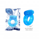 Ерекційне кільце з віброкулею Chisa, блакитне (ціна за 1шт.)