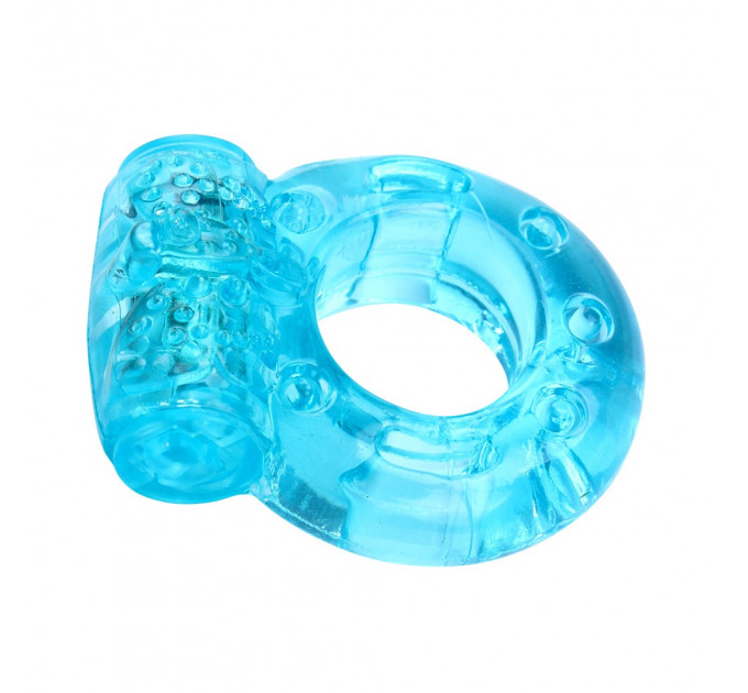 Ерекційне кільце з віброкулею Chisa, блакитне (ціна за 1шт.)