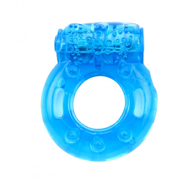 Ерекційне кільце з віброкулею Chisa, блакитне (ціна за 1шт.)