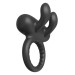 Эрекционное виброкольцо Dreamtoys Ramrod Rabbit с ушками для клитора, черное