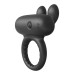 Эрекционное виброкольцо Dreamtoys Ramrod Rabbit с ушками для клитора, черное