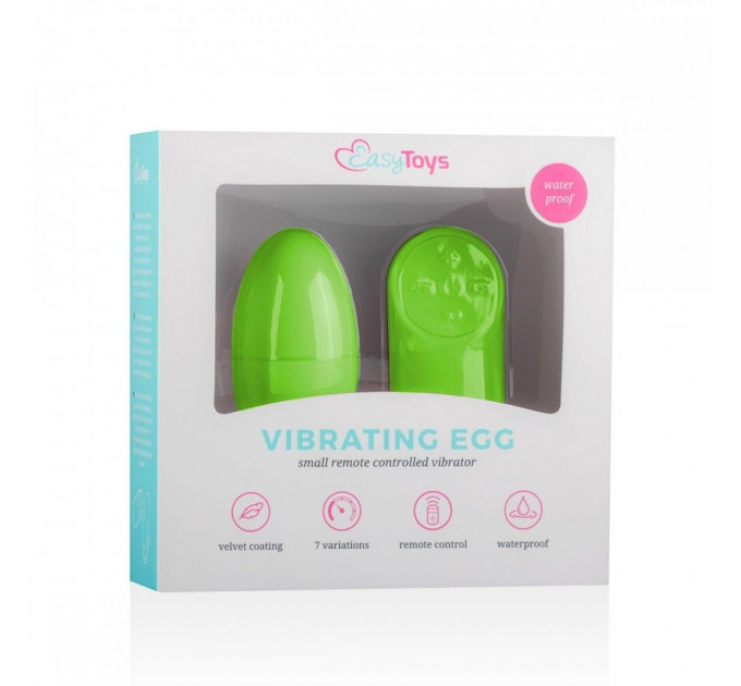 Віброяйце з пультом Easytoys Remote Control Vibrating Egg, зелене