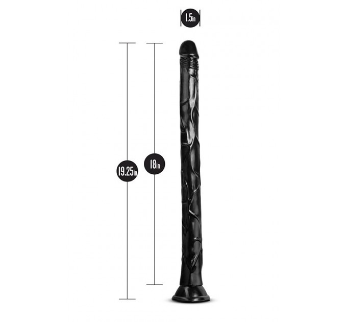 Фаллоимитатор JET BLACK MAMBA 48 см Черный