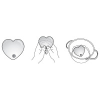 Горячее сердце для массажа Hot Heart Massager розовое, 144 гр
