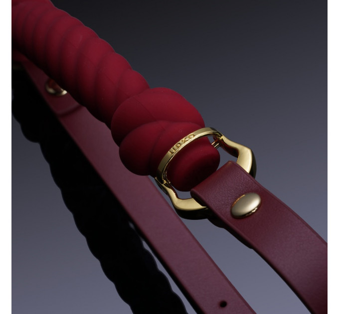 Кляп в форме жгута с узлами UPKO Desire for Mouth Bondage Collection, красный