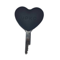 Ключик для пояса вірності UPKO Caged Beast Male Chastity Device Kit у вигляді серця, чорний