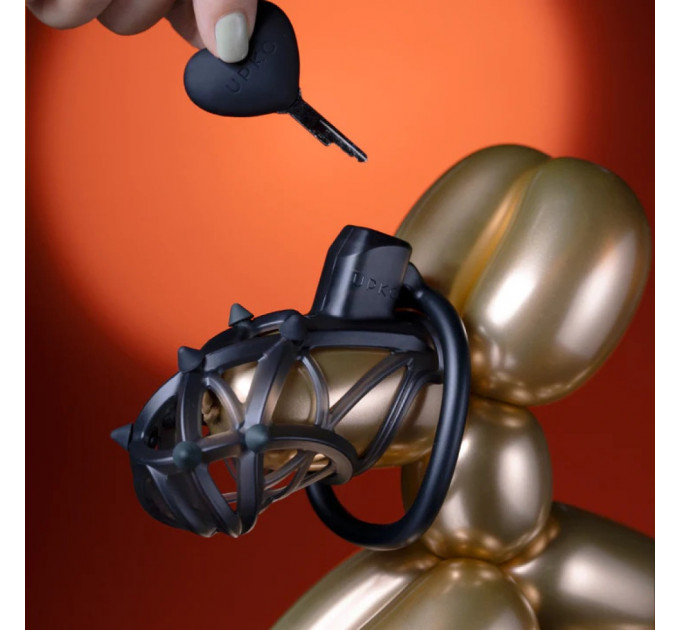 Ключик для пояса верности UPKO Caged Beast Male Chastity Device Kit в виде сердца, черный