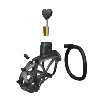 Ключик для пояса верности UPKO Caged Beast Male Chastity Device Kit в виде сердца, черный