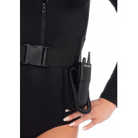 Костюм поліцейської Leg Avenue SWAT Babe, 5 предметів, чорний, S