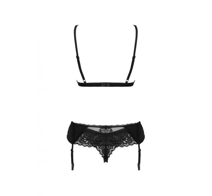 Кружевой комплект Obsessive Maderris 3-pcs set M/L