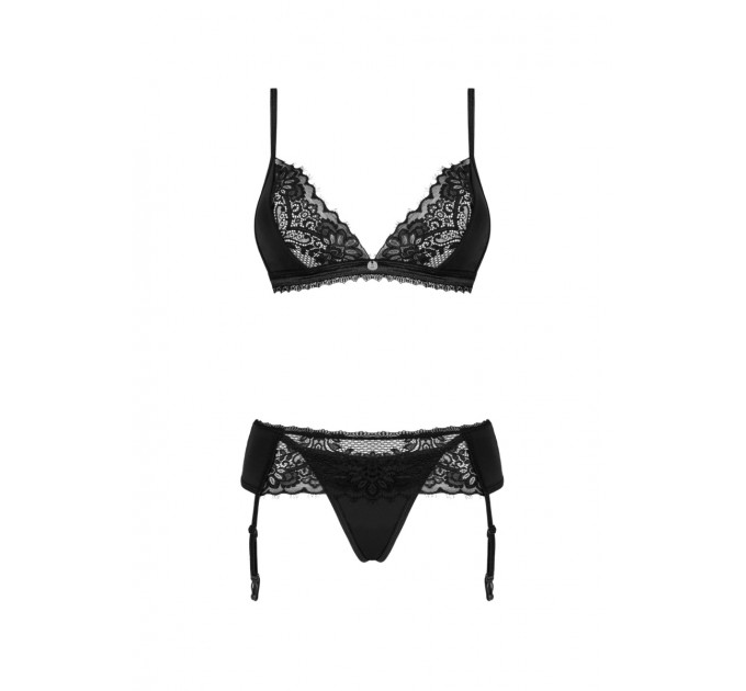 Кружевой комплект Obsessive Maderris 3-pcs set M/L