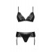 Кружевой комплект Obsessive Maderris 3-pcs set M/L
