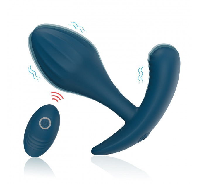 Массажёр простаты Every Night Toys Miah с дистанционным управлением, синий, 10 режимов вибрации