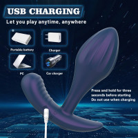 Масажер простати Every Night Toys Miah з дистанційним керуванням, синій, 10 режимів вібрації