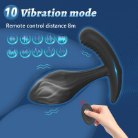 Массажёр простаты Every Night Toys Miah с дистанционным управлением, синий, 10 режимов вибрации