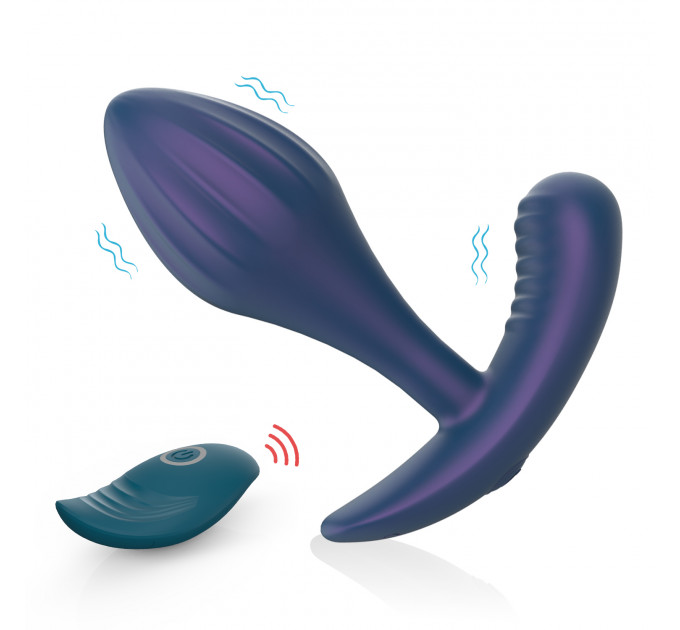 Масажер простати Every Night Toys Miah з дистанційним керуванням, синій, 10 режимів вібрації