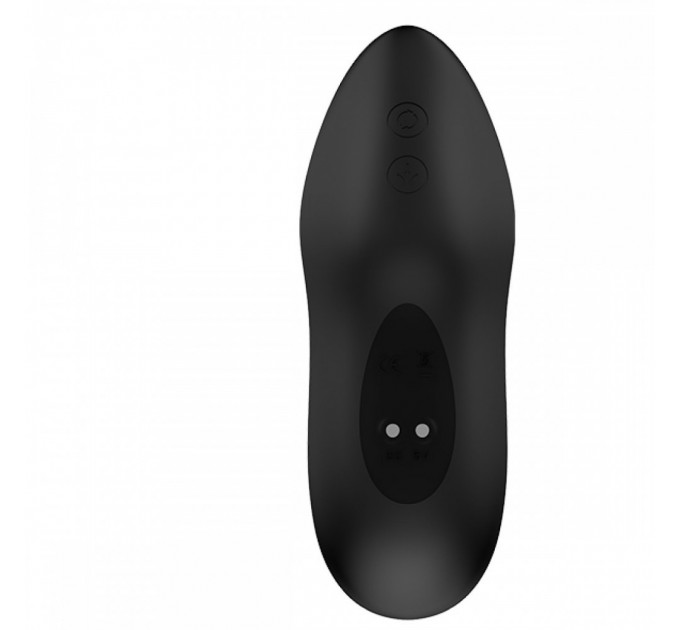 Массажер простаты с вибрацией и вакуумной стимуляцией Revo Air Nexus, силиконовый, черный, 14 х 3.4