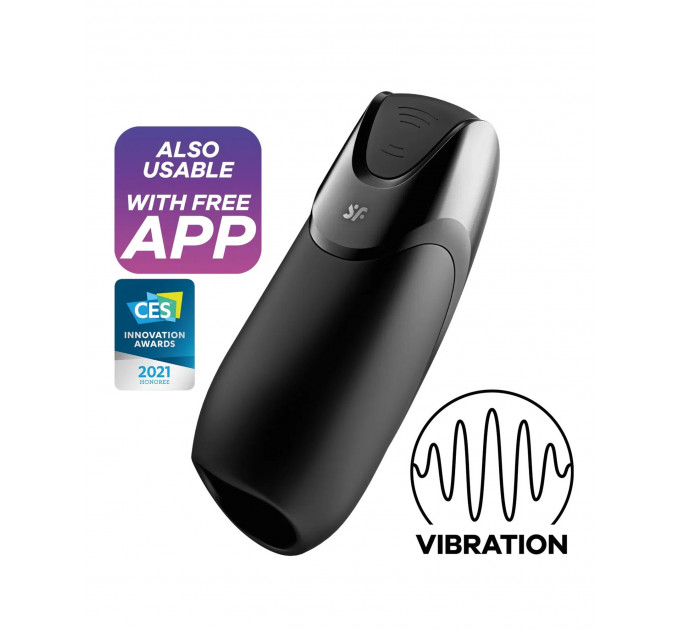 Мастуробатор із вібрацією SATISFYER MEN VIBRATION+ BLACK