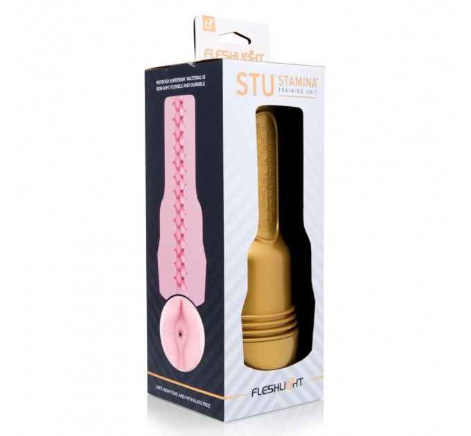 Масурбатор в колбе анус Fleshlight Pink Butt Stamina Training Unit (STU) (RP), рельефный, киберкожа