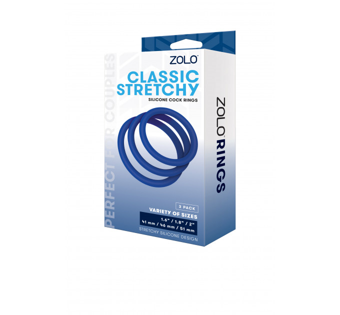Набор эрекционных колец ZOLO CLASSIC STRETCHY SILICONE COCK RING