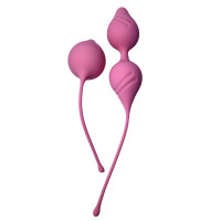 Набір вагінальних кульок Passion Play для вправ Кегеля, подовжені, рожеві, 2 шт.