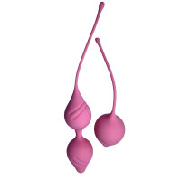 Набір вагінальних кульок Passion Play для вправ Кегеля, подовжені, рожеві, 2 шт.