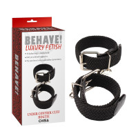 Наручники плетенные Chisa Behave! Luxury Fetish, черные