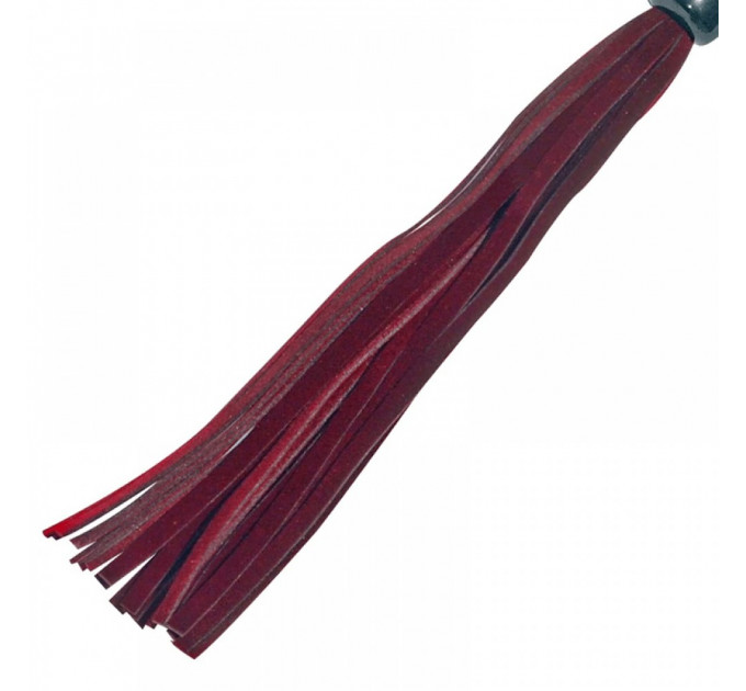 Плеть с петлей на рукояти Sex & Mischief бордовая, 33 см - Enchanted Flogger