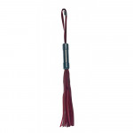 Плеть с петлей на рукояти Sex & Mischief бордовая, 33 см - Enchanted Flogger