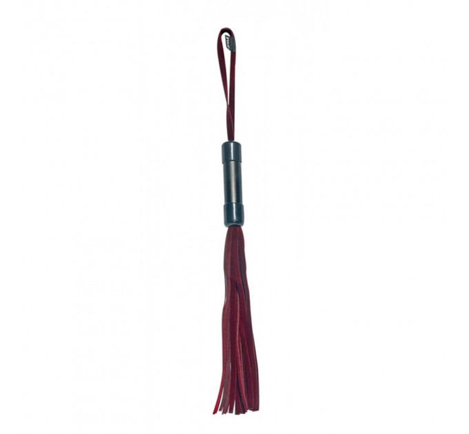 Плеть с петлей на рукояти Sex & Mischief бордовая, 33 см - Enchanted Flogger