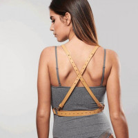 Портупея с перекрестным плетением на груди MAZE Bijoux Indiscrets бежевая