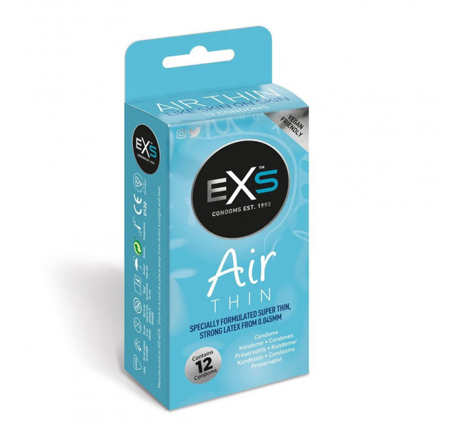 Презервативы EXS Air Thin Feel из латекса высокого качества (цена за упаковку, 12 шт.)