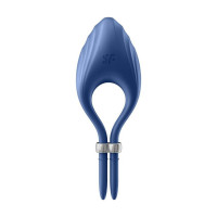 Регулируемое эррекционное кольцо с вибрацией Satisfyer Duelist, синий